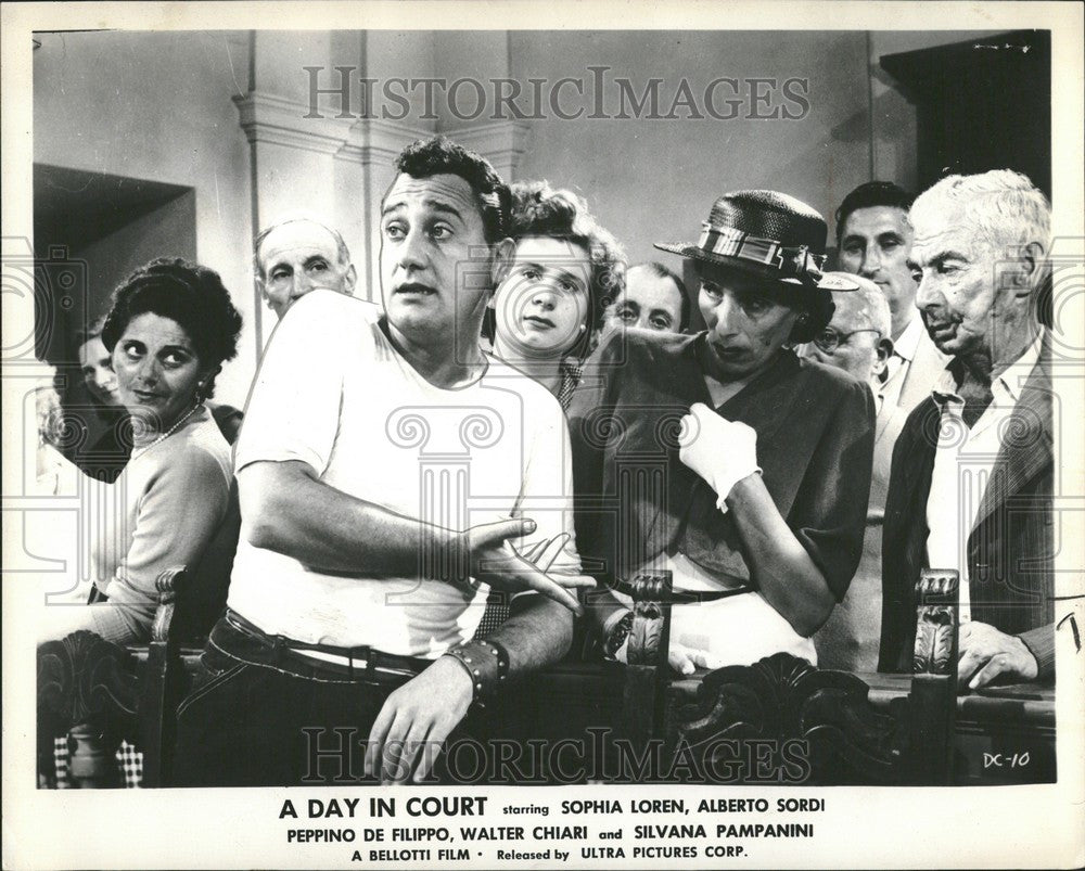 1963 Press Photo Alberto Sordi A Day in Court Defendant - Historic Images