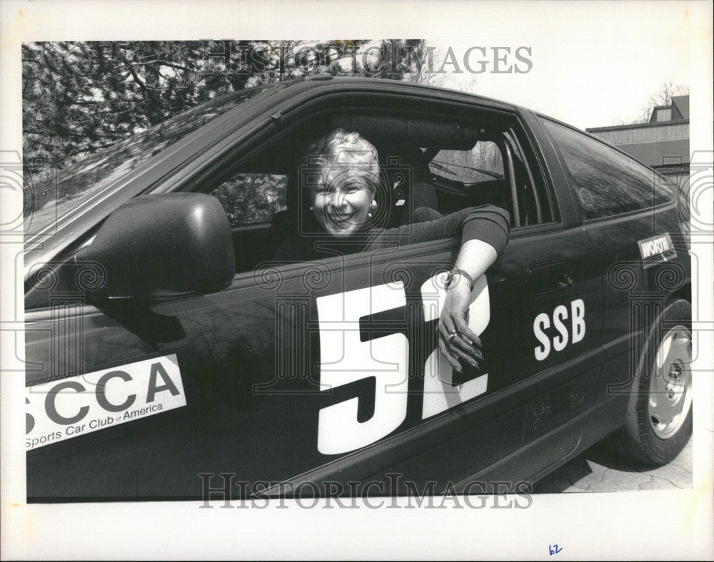 1989 Press Photo Patricia Sonntag Honda Stock Car - Historic Images