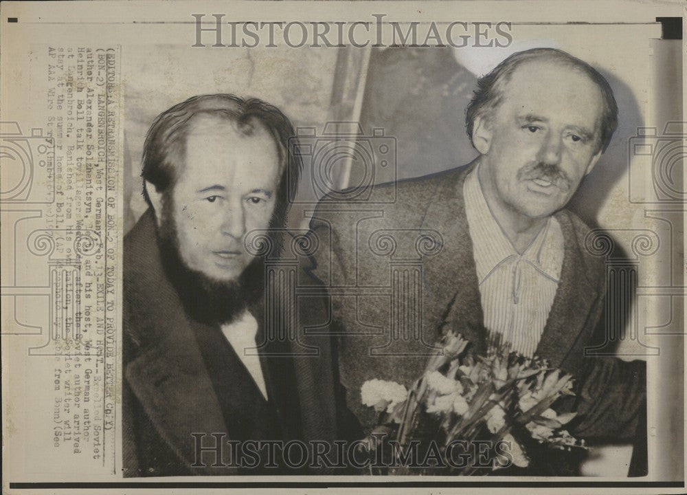1974 Press Photo alexander solzhenitsyn host novelist - Historic Images