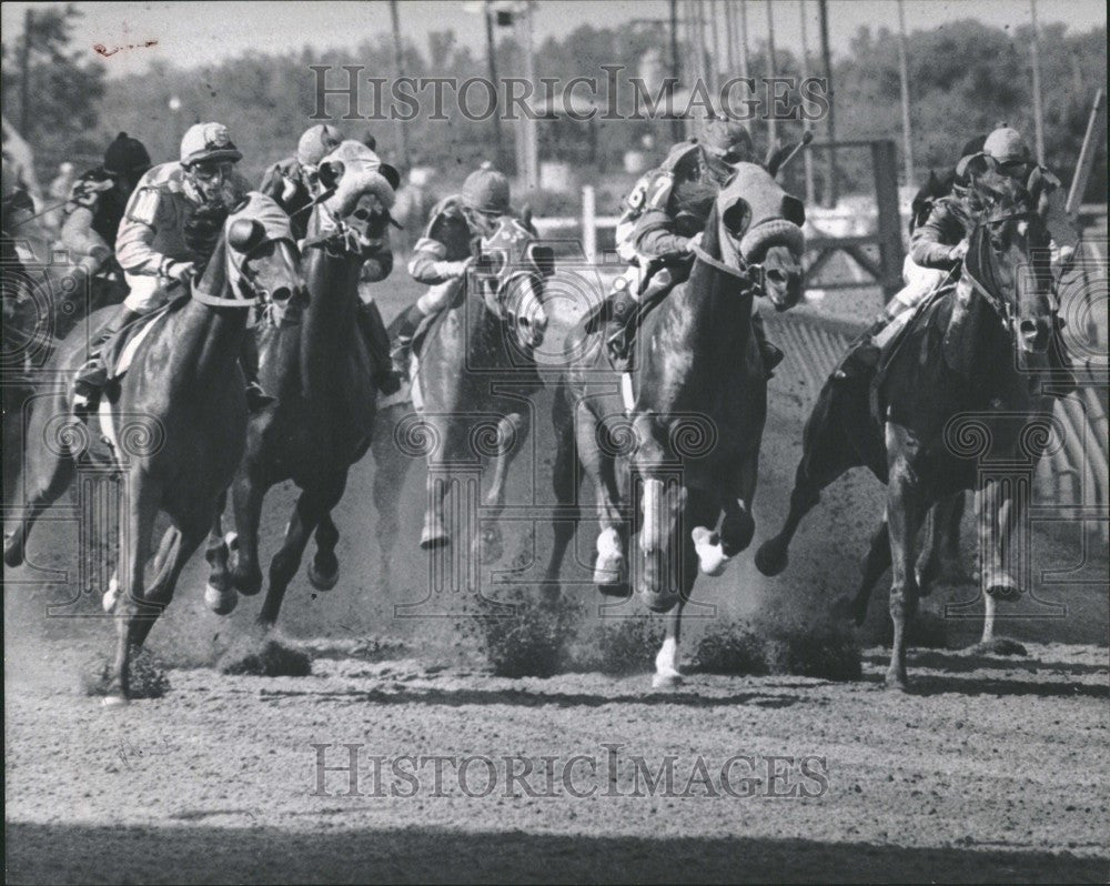 1969 Press Photo Larry Synder Jockey Racer - Historic Images