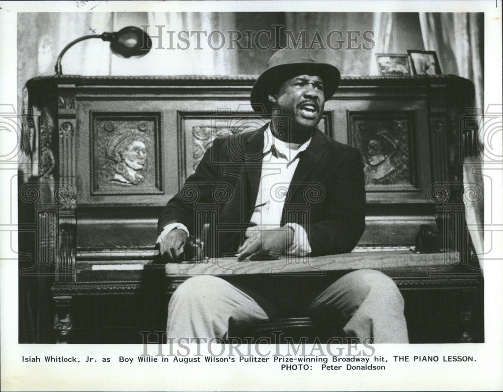 1982 Press Photo Isiah Whitlock, Jr THE PIANO LESSON - Historic Images