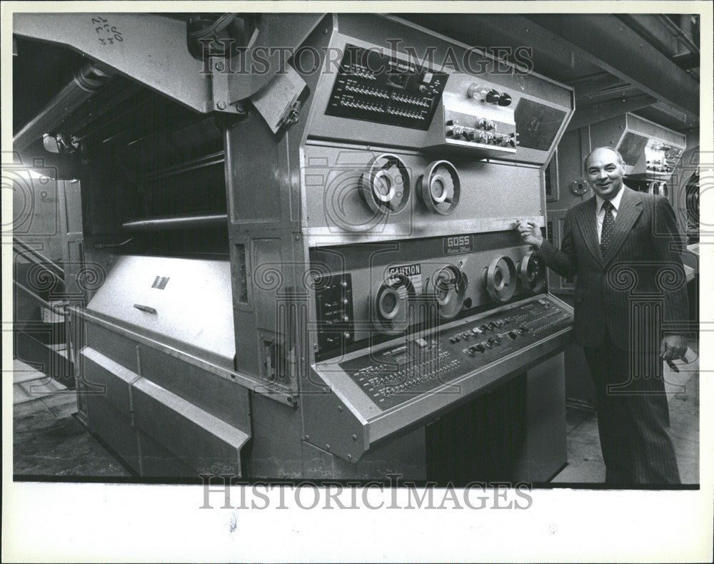 1979 Press Photo Ron White Rockwell Goss - Historic Images