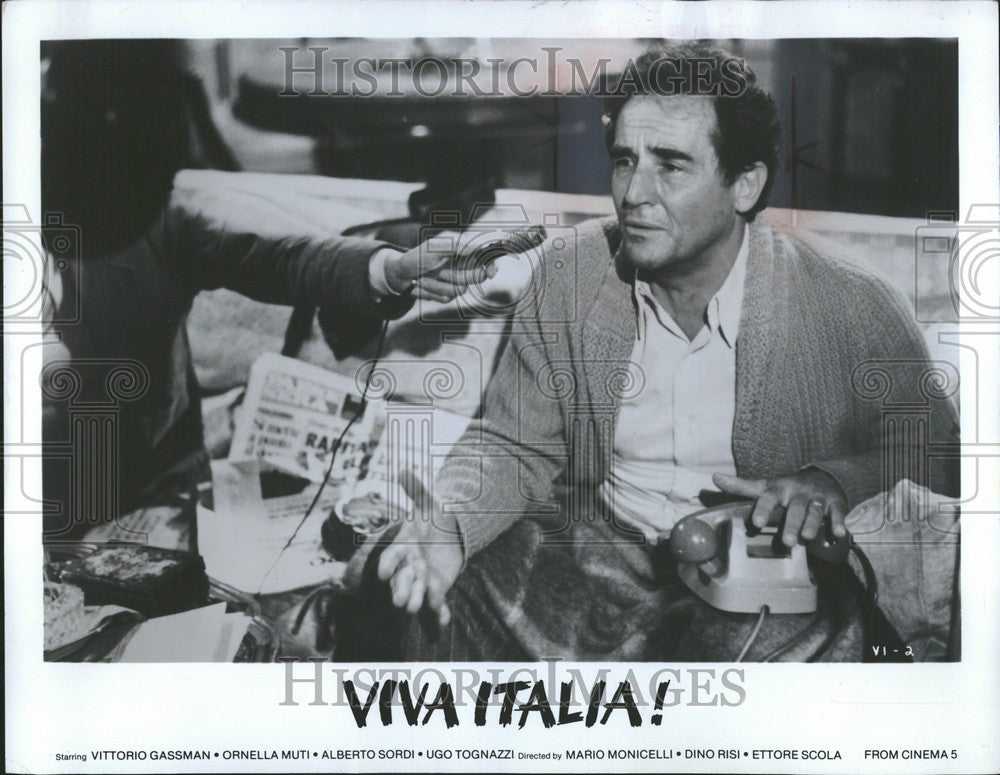 1978 Press Photo Vittorio Gassman film actor director - Historic Images