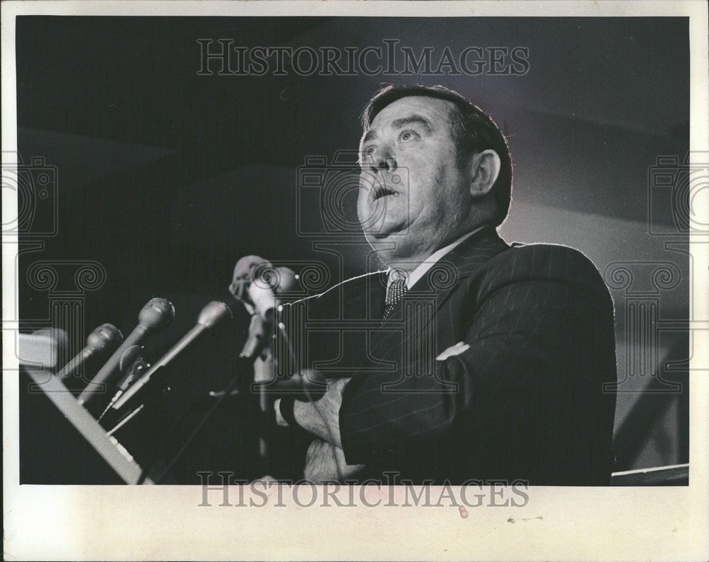 1974 Press Photo Ted Garvin Canadian ice  Hockey Coach - Historic Images