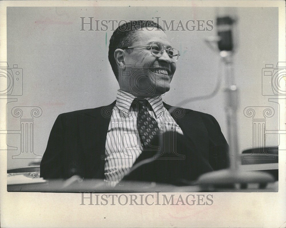 1973 Press Photo Clifton Wharton Michgian State College - Historic Images