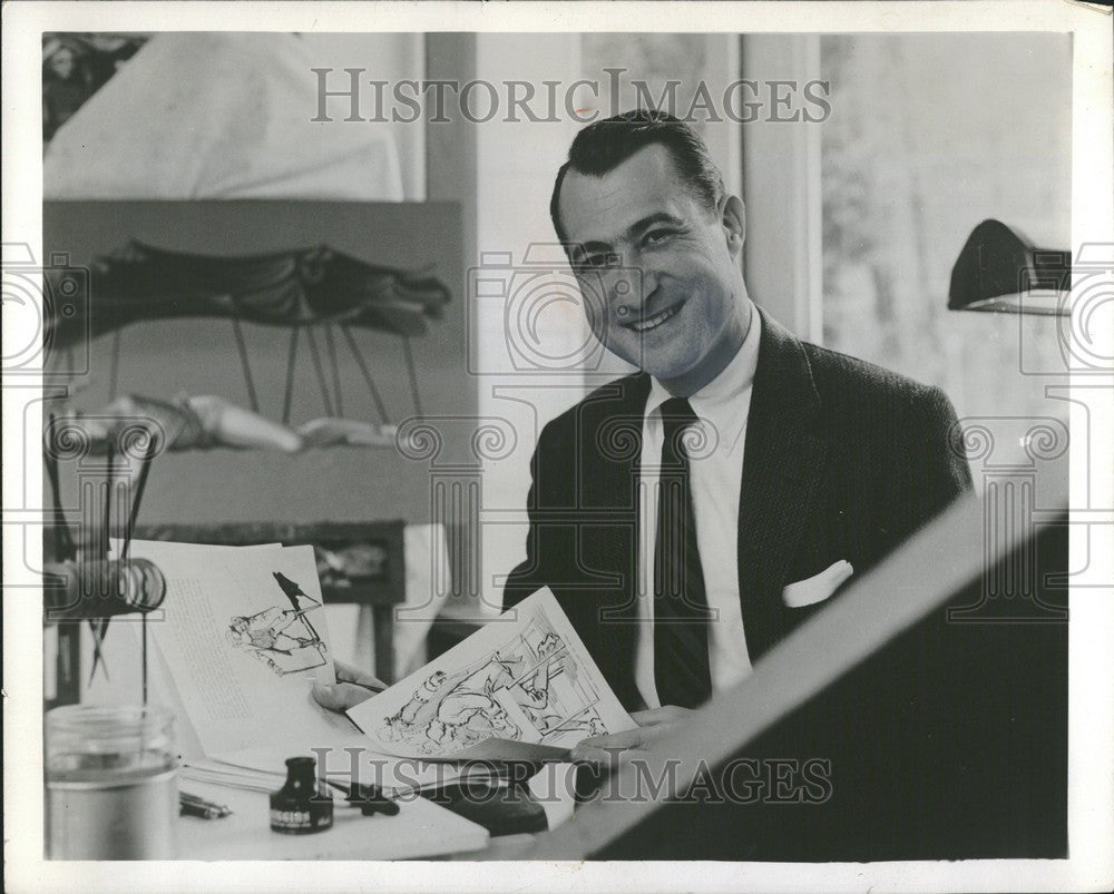 1962 Press Photo Leonard Everett Fisher - Writer - Historic Images