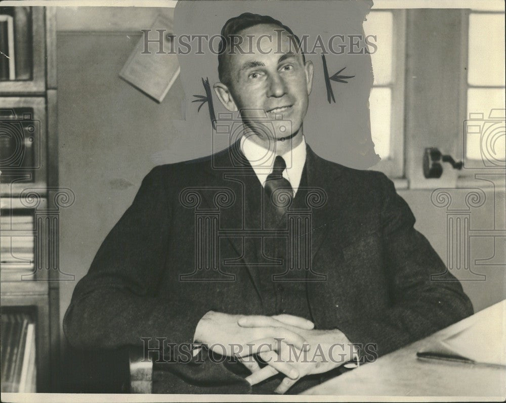 Press Photo Ray Fisher Football Coach - Historic Images