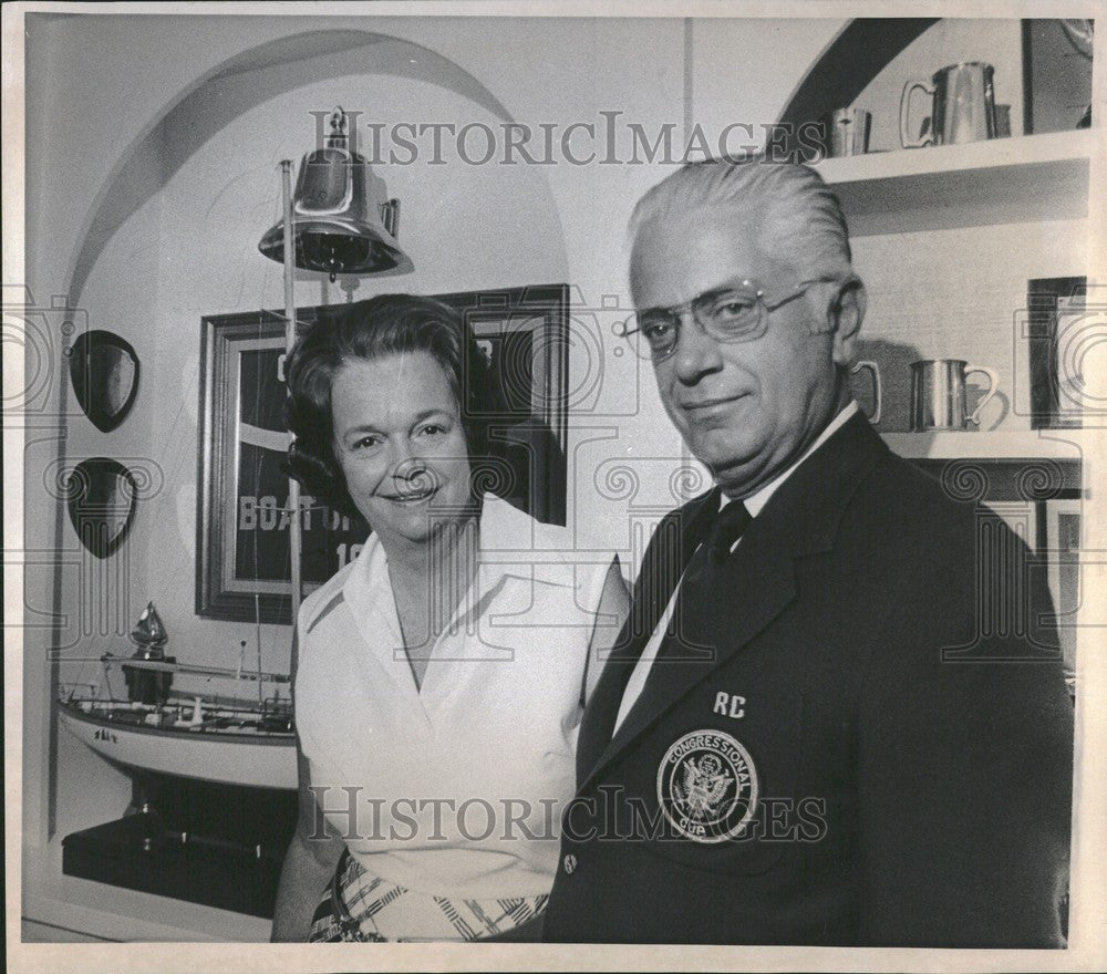 1974 Press Photo MR AND MRS THOMAS K FISHER - Historic Images