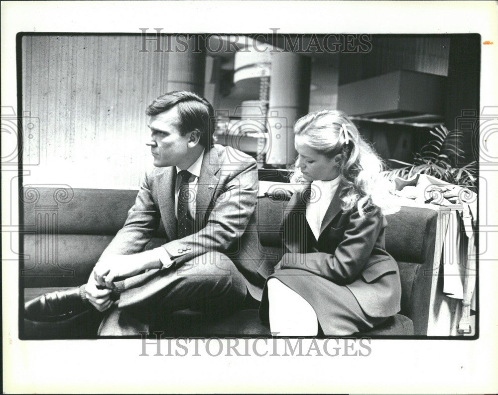 1985 Press Photo Richard Fitzpatrick  Creek  Lansing - Historic Images