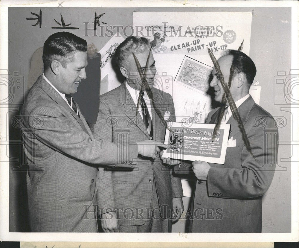 1951 Press Photo W B Fitzgerald C Z Millen F G Speier - Historic Images