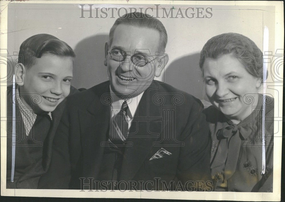 1989 Press Photo Frank D. Fitzgerald son John - Historic Images