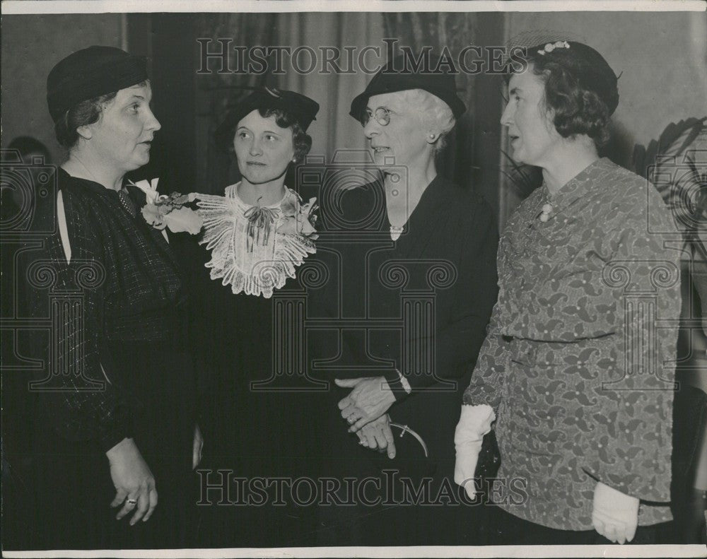 1934 Press Photo Republican Women&#39;s Reception 1934 - Historic Images