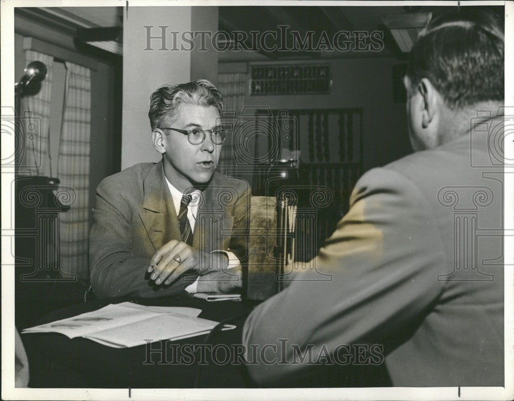 1942 Press Photo work strike thomas wildcat control - Historic Images