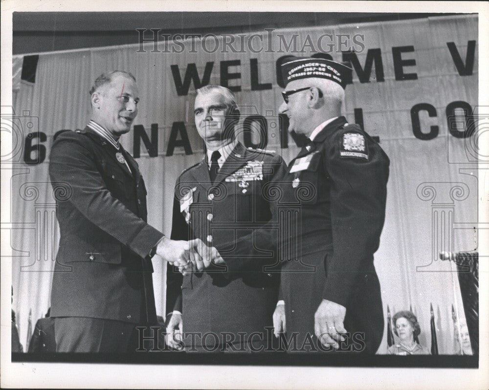 1968 Press Photo Gen Robert Olds William Westmoreland - Historic Images