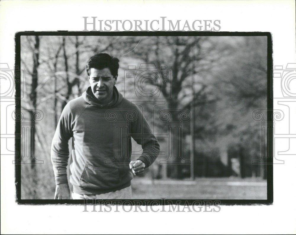 1990 Press Photo Brux Austin Editor Detroid MagazineBru - Historic Images