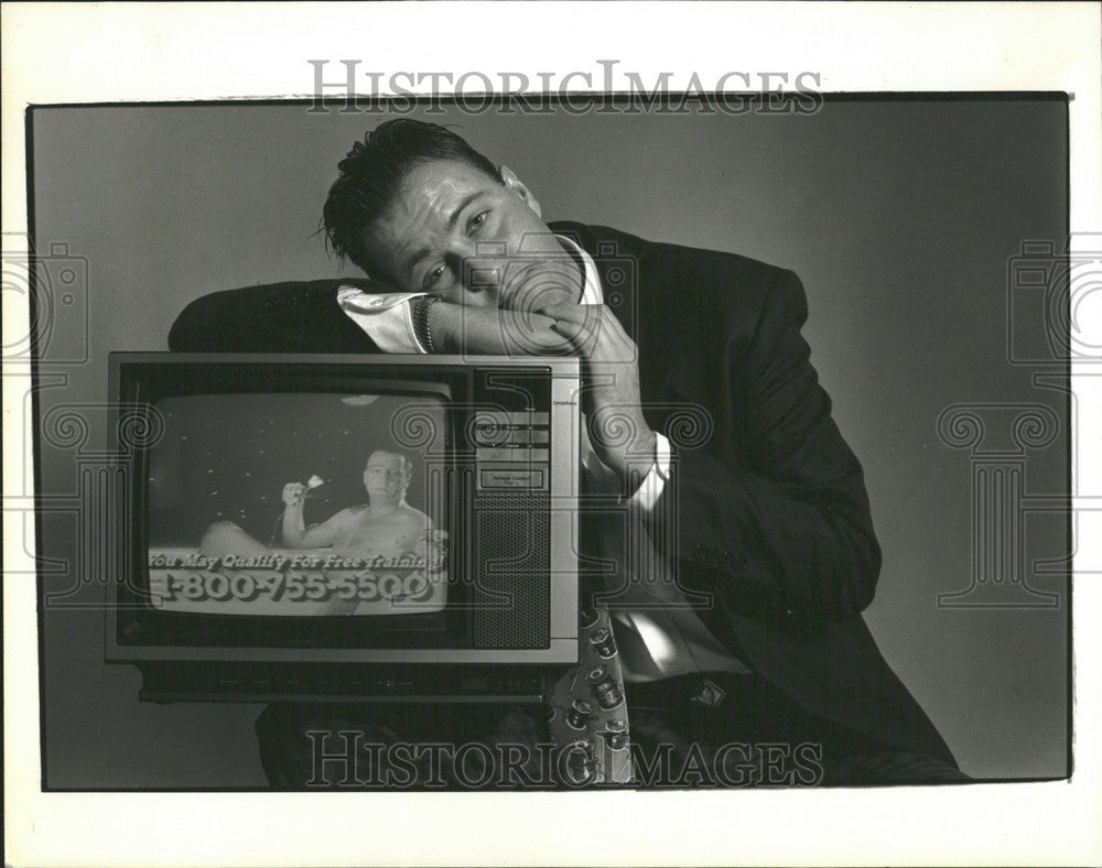 1991 Press Photo Norm Augustinus Comedian, Actor, Poet - Historic Images