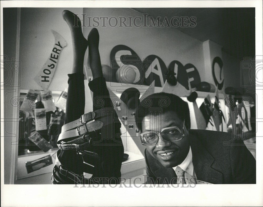 1984 Press Photo Arthur Attaway Detroit - Historic Images