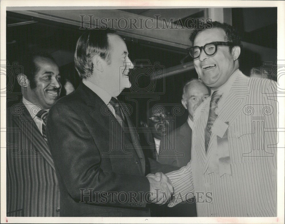 1989 Press Photo Hubert Humphrey Vice President - Historic Images