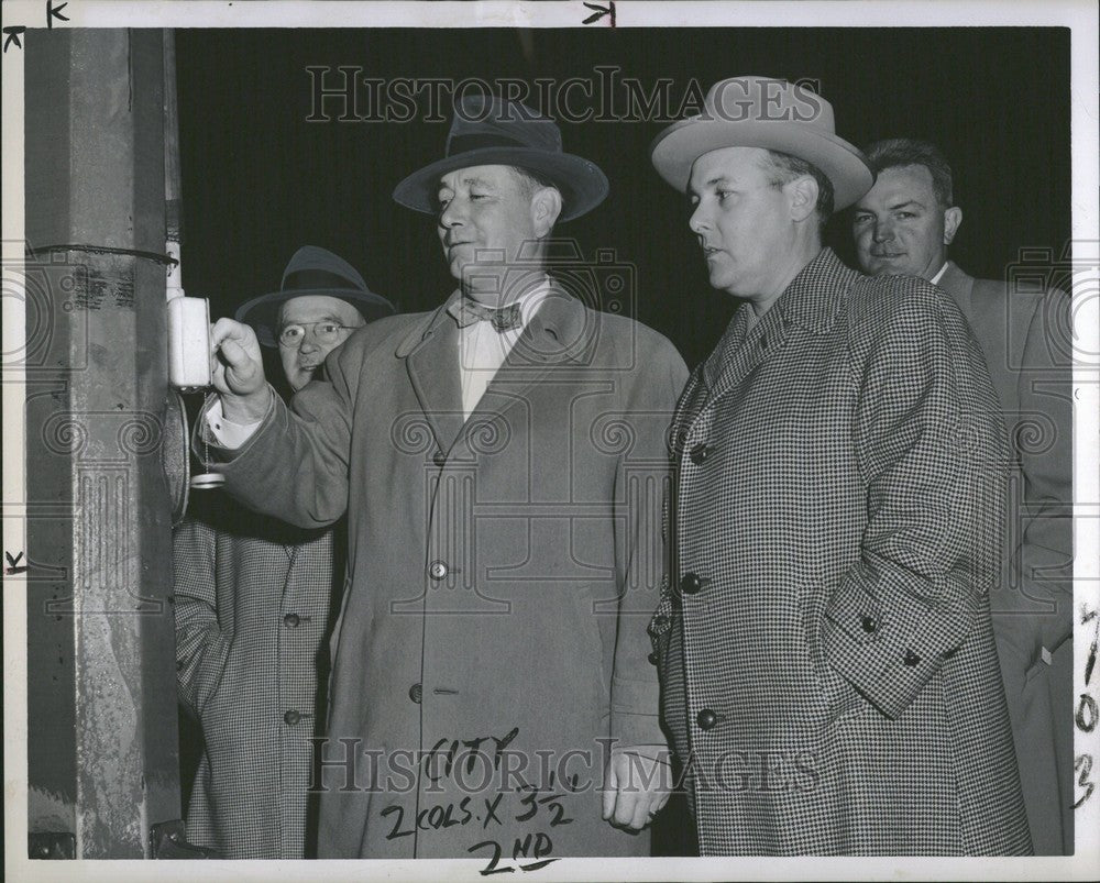 1955 Press Photo M. Warren Duncan Mayor - Historic Images