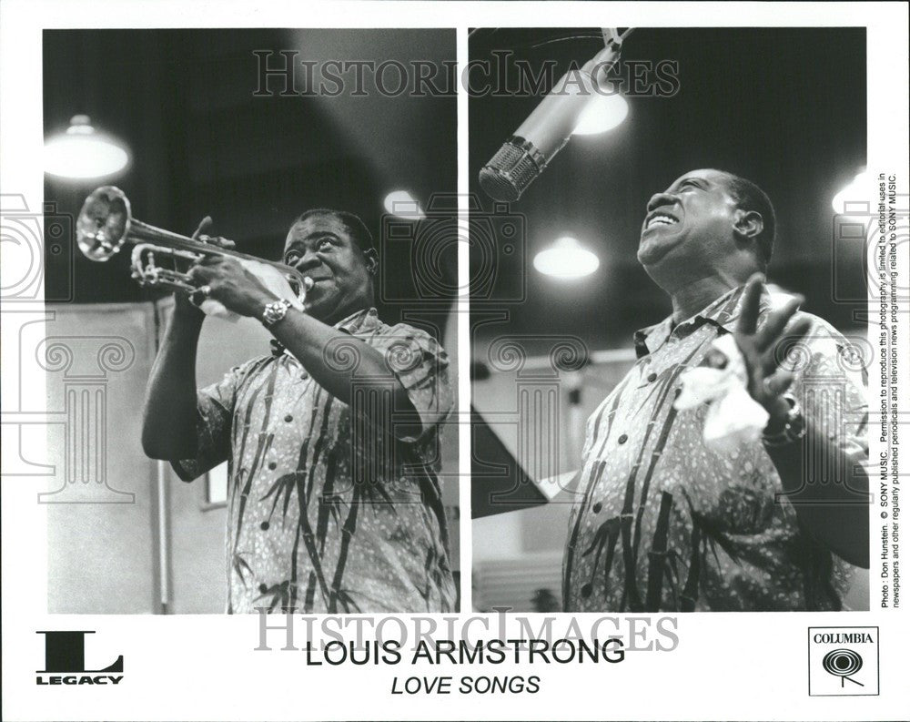 Press Photo Louis Armstrong Musician - Historic Images