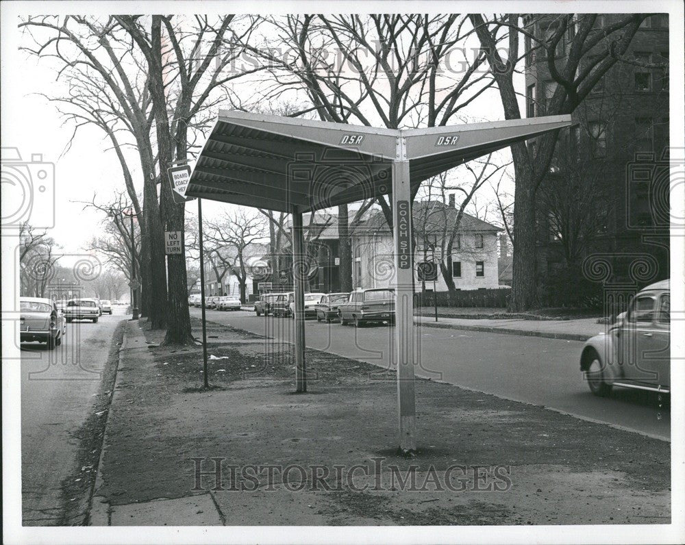 1966 Press Photo DSR Bus shelters - Historic Images