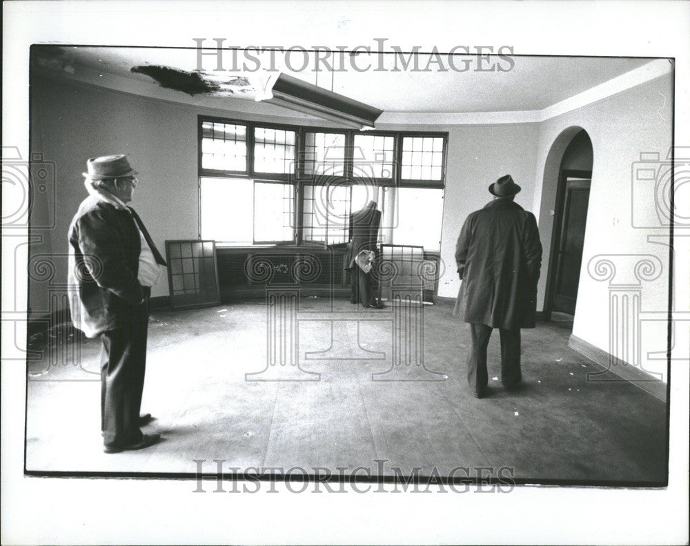 1978 Press Photo Detroit Times Building Old City Room - Historic Images