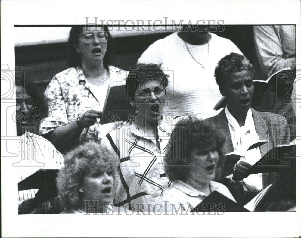 1990 Press Photo Alona Moon Singer Detroit Symphony - Historic Images