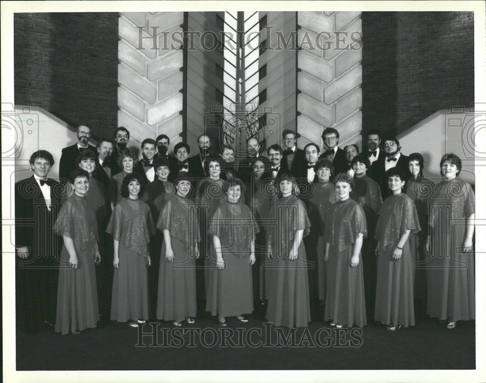 1988 Press Photo Detroit Symphony Chorale - Historic Images