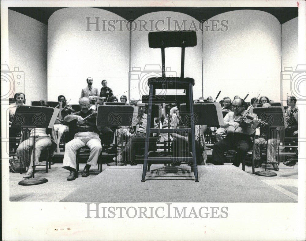 1975 Press Photo Detroit Symphony Orchestra Michigan - Historic Images