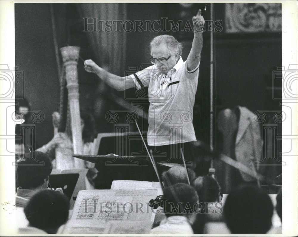 1979 Press Photo Detroit Symphony Orchestra rehearsal - Historic Images