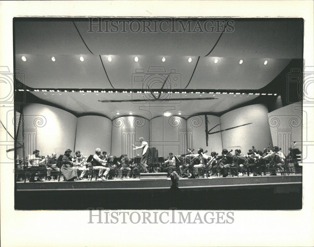 1987 Press Photo The Detroit Symphony Orchestra - Historic Images