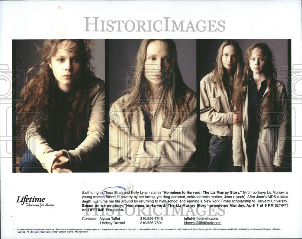 Press Photo Thora Birch American Actress - Historic Images