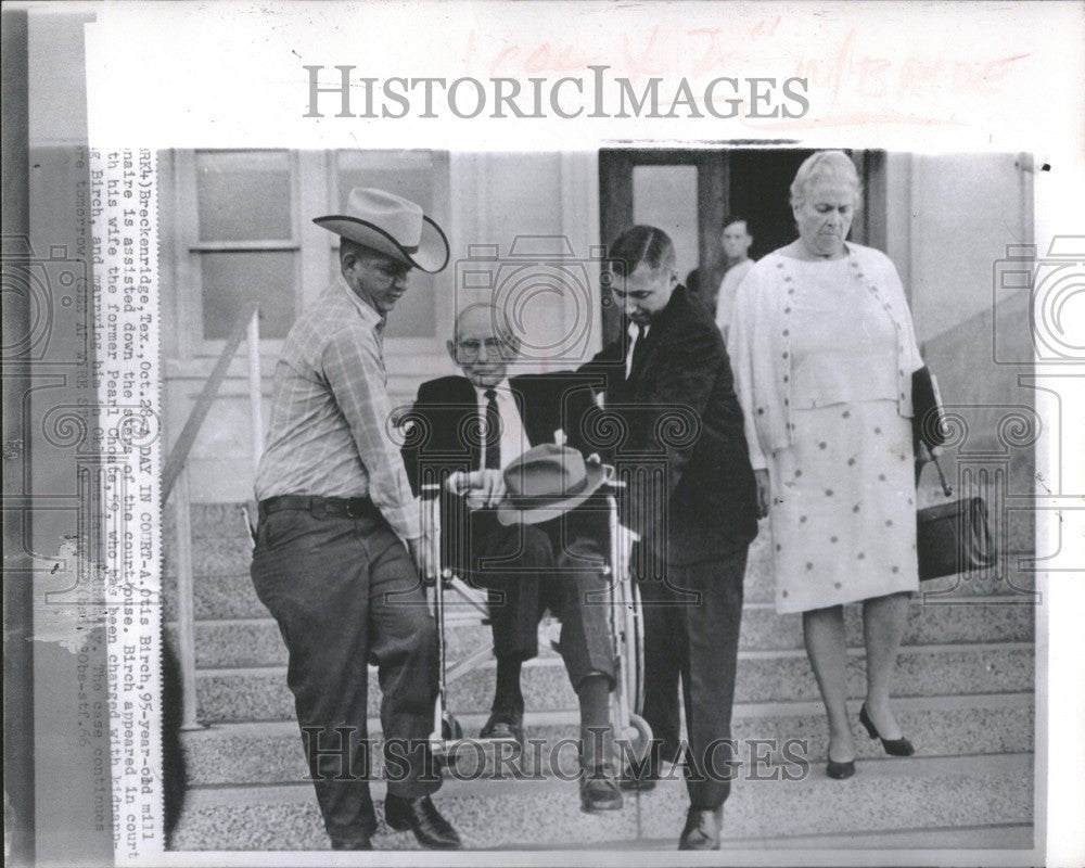 1966 Press Photo otis birch millionaire court birch - Historic Images