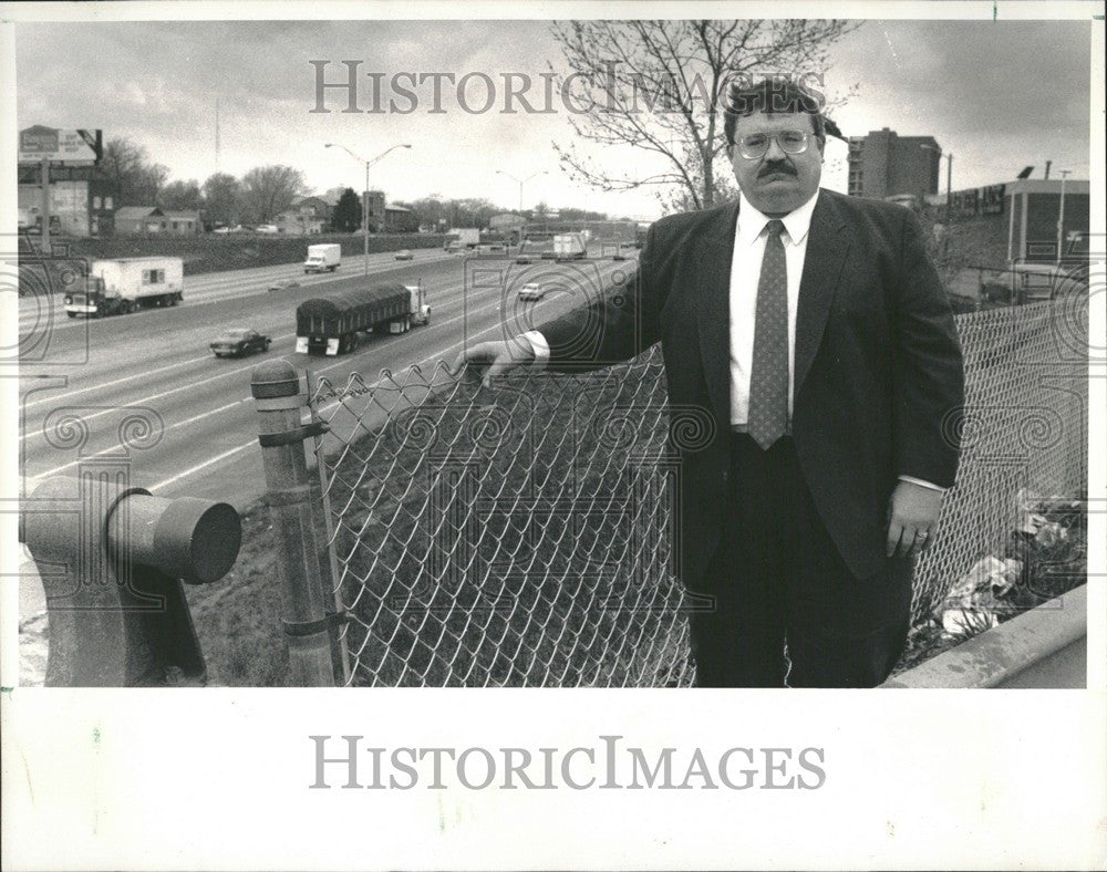 1989 Press Photo Michael Binkley Mayor - Historic Images