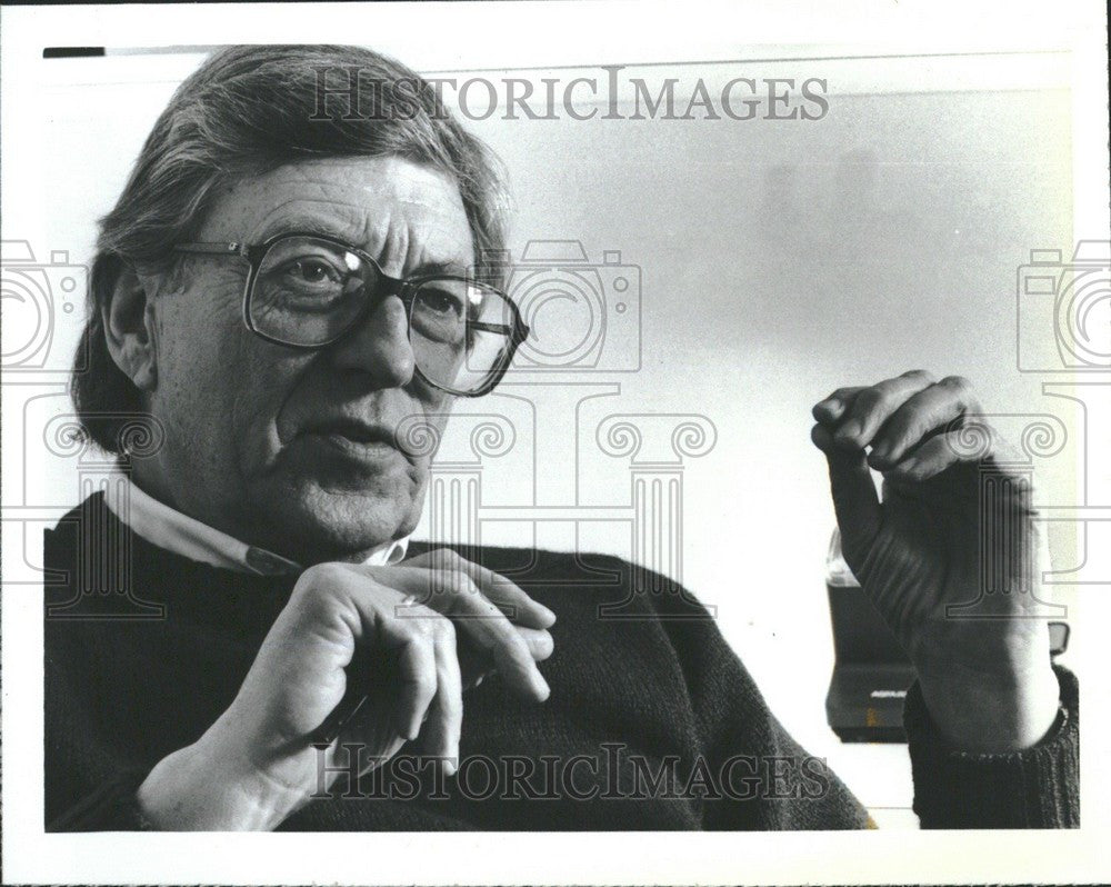 1988 Press Photo Gunnar Birkerts American architect - Historic Images