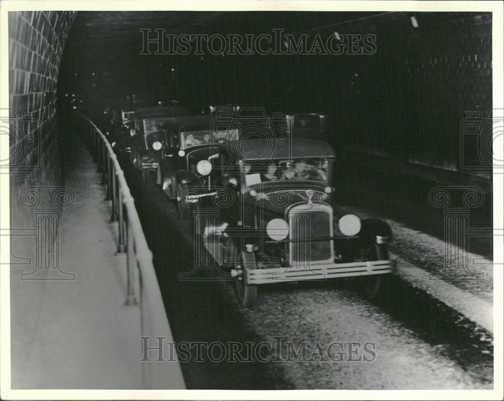 1980 Press Photo Detroit Windsor Tunnel Detroit Ontario - Historic Images