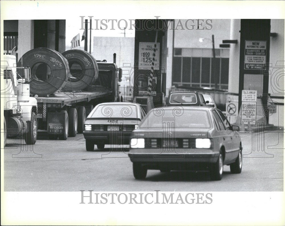 1989 Press Photo Detroit Windsor Tunnel Michigan - Historic Images