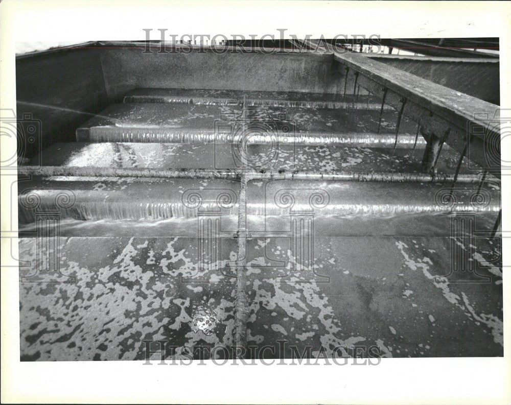 1984 Press Photo Detroit Water and Sewage Department - Historic Images