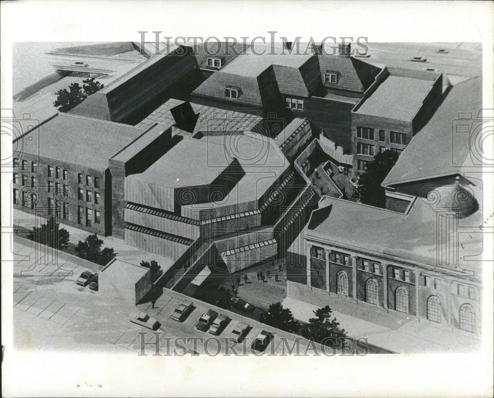 1973 Press Photo the new u-d law school library - Historic Images