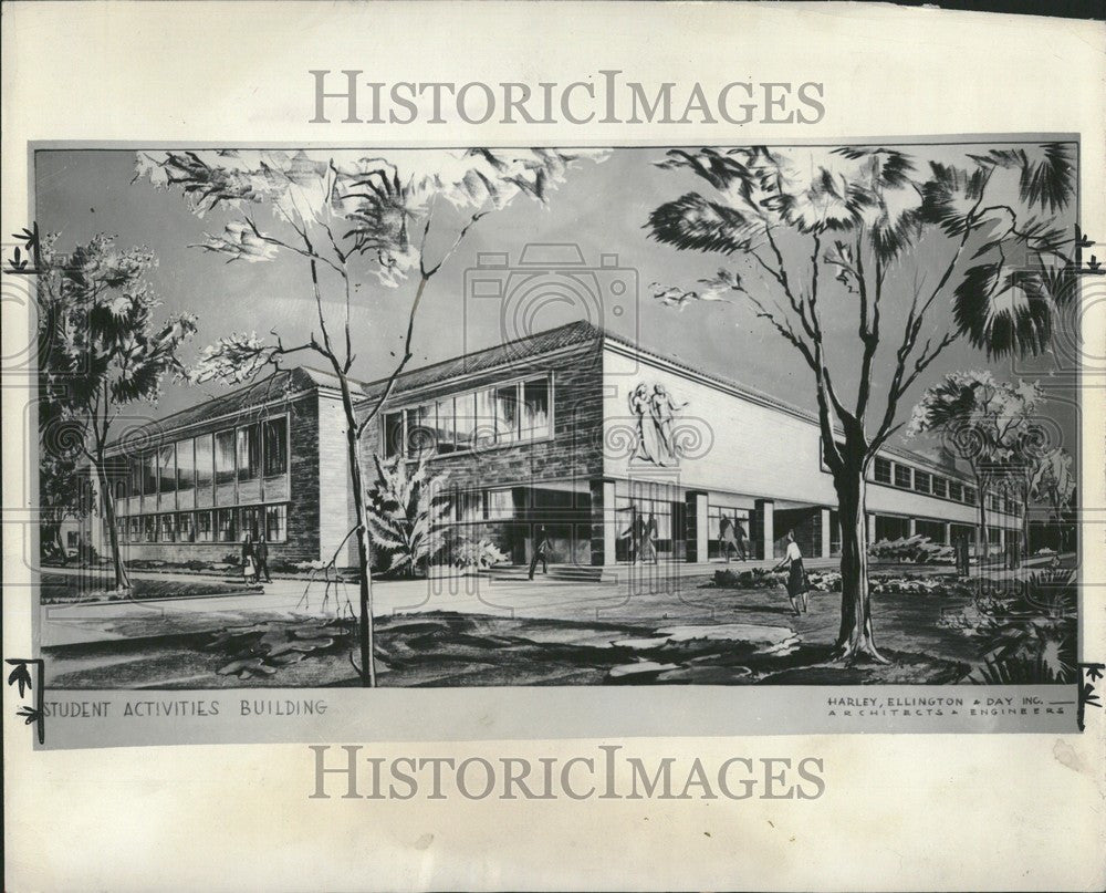 1950 Press Photo University of Detroit SAB - Historic Images