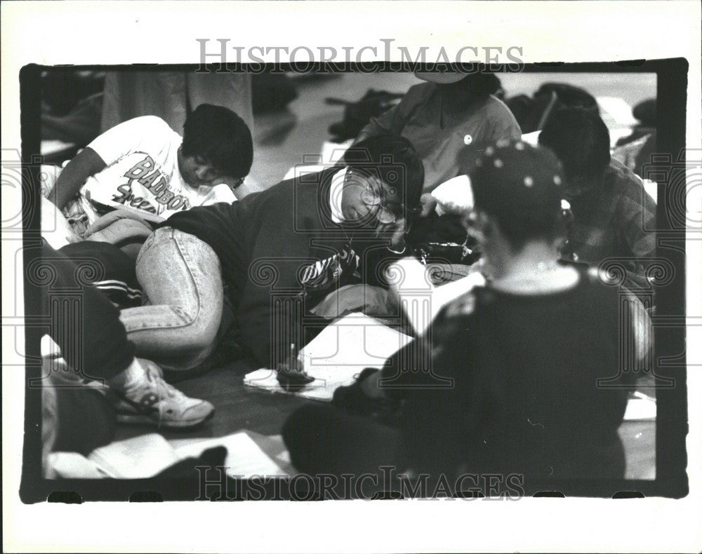 1992 Press Photo Dominique Blackmon student - Historic Images