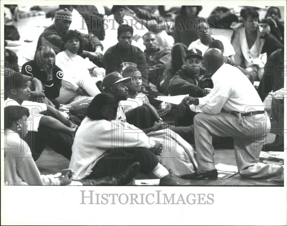 1992 Press Photo Manns 60 black students sit-in - Historic Images