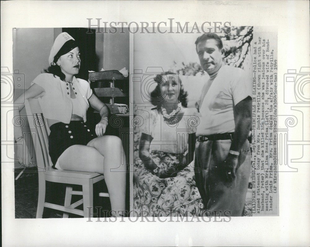 1949 Press Photo sophie petrillo slaying husband - Historic Images