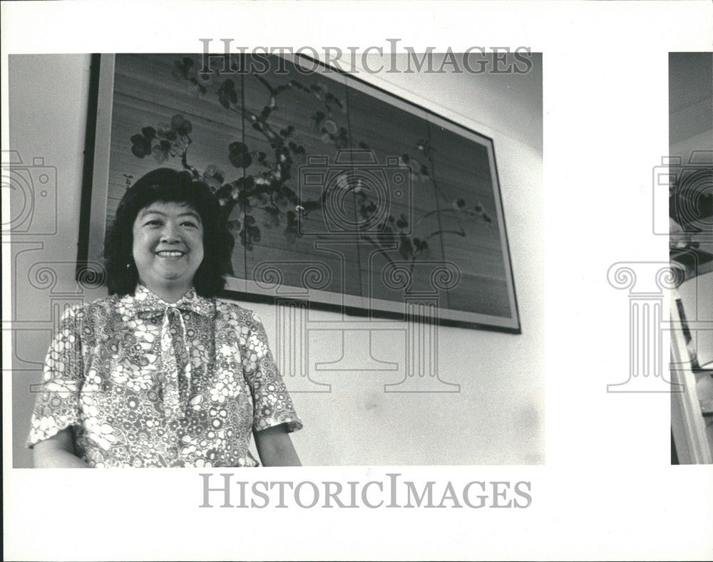 1983 Press Photo Elaine Prout Japanese-American Citizen - Historic Images