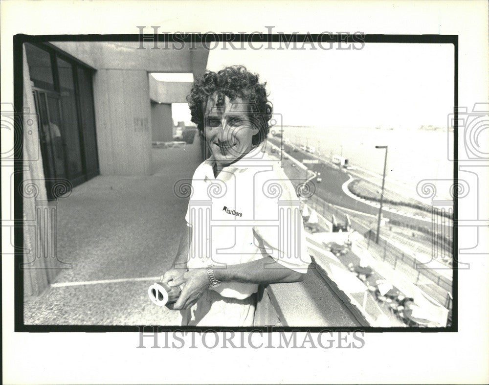 1987 Press Photo Alain Prost Formula One champion Prix - Historic Images
