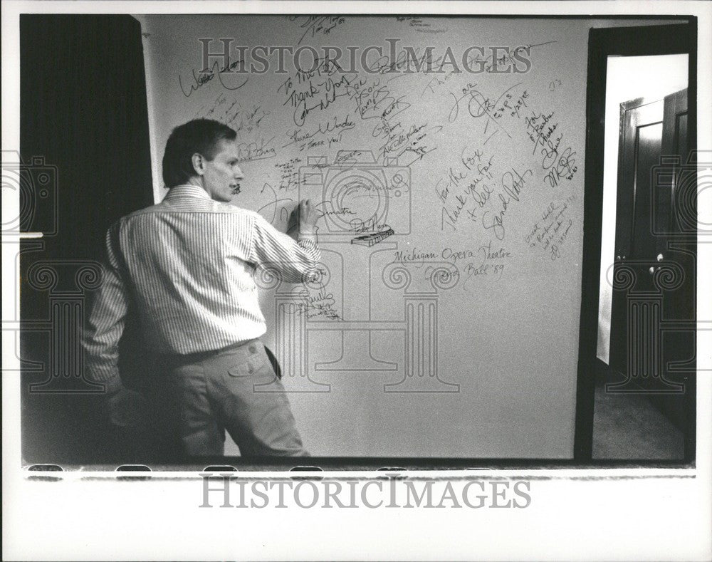 1989 Press Photo Wall fame Fox Theatre Jill Cogen - Historic Images