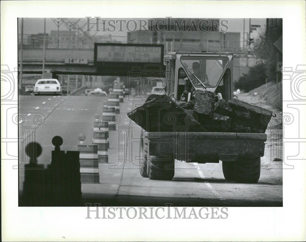 1986 Press Photo Northbound Lodge Freeway - Historic Images