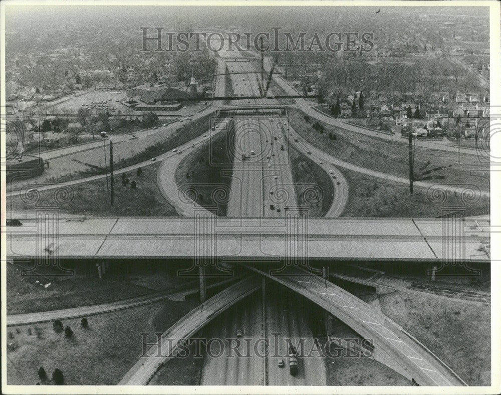 1987 Press Photo Detroit Freeways 1987 - Historic Images