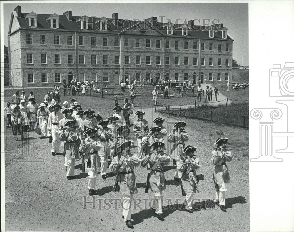 1981 Press Photo 1st Michigan Colonial Fife and Drums - Historic Images