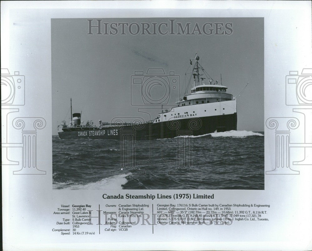 Press Photo Canada Steamship Lines Montreal - Historic Images